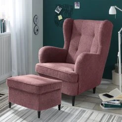 Ohrensessel - rosa - 78 cm breit -Wohnzimmer Verkäufe 1227007508 04 1600Wx1600H