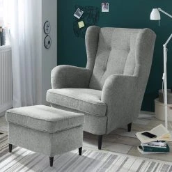 Hocker - grau - Webstoff 15 Hocker - grau - Webstoff -Wohnzimmer Verkäufe 1227007600 03 1600Wx1600H