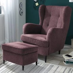 Hocker - aubergine - Webstoff -Wohnzimmer Verkäufe 1227007601 03 1600Wx1600H