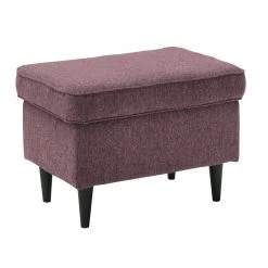 Hocker - aubergine - Webstoff