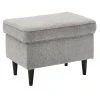 Hocker - silber - Webstoff