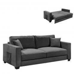 Schlafsofa - anthrazit - mit Funktion