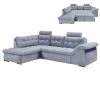 Ecksofa - denim - Ottomane links - mit Funktion
