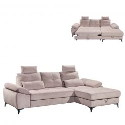 Ecksofa - flamingo - Recamiere rechts - mit Funktion