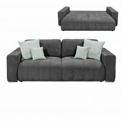 Wohnzimmer Verkäufe 47 2-Sitzer - graphite - Federkern - mit Funktion