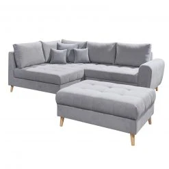 Eckgarnitur - light grey - Recamiere links - mit Hocker -Wohnzimmer Verkäufe 1227008900 09 1600Wx1600H