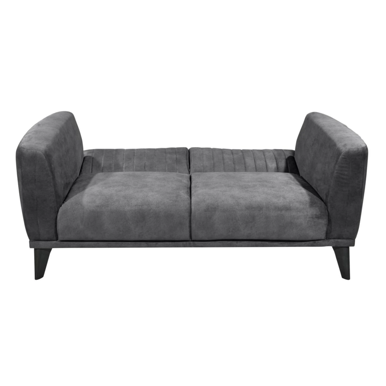 Schlafsofa - anthrazit - 2-fach verstellbar 2 Schlafsofa - anthrazit - 2-fach verstellbar – Bild 2