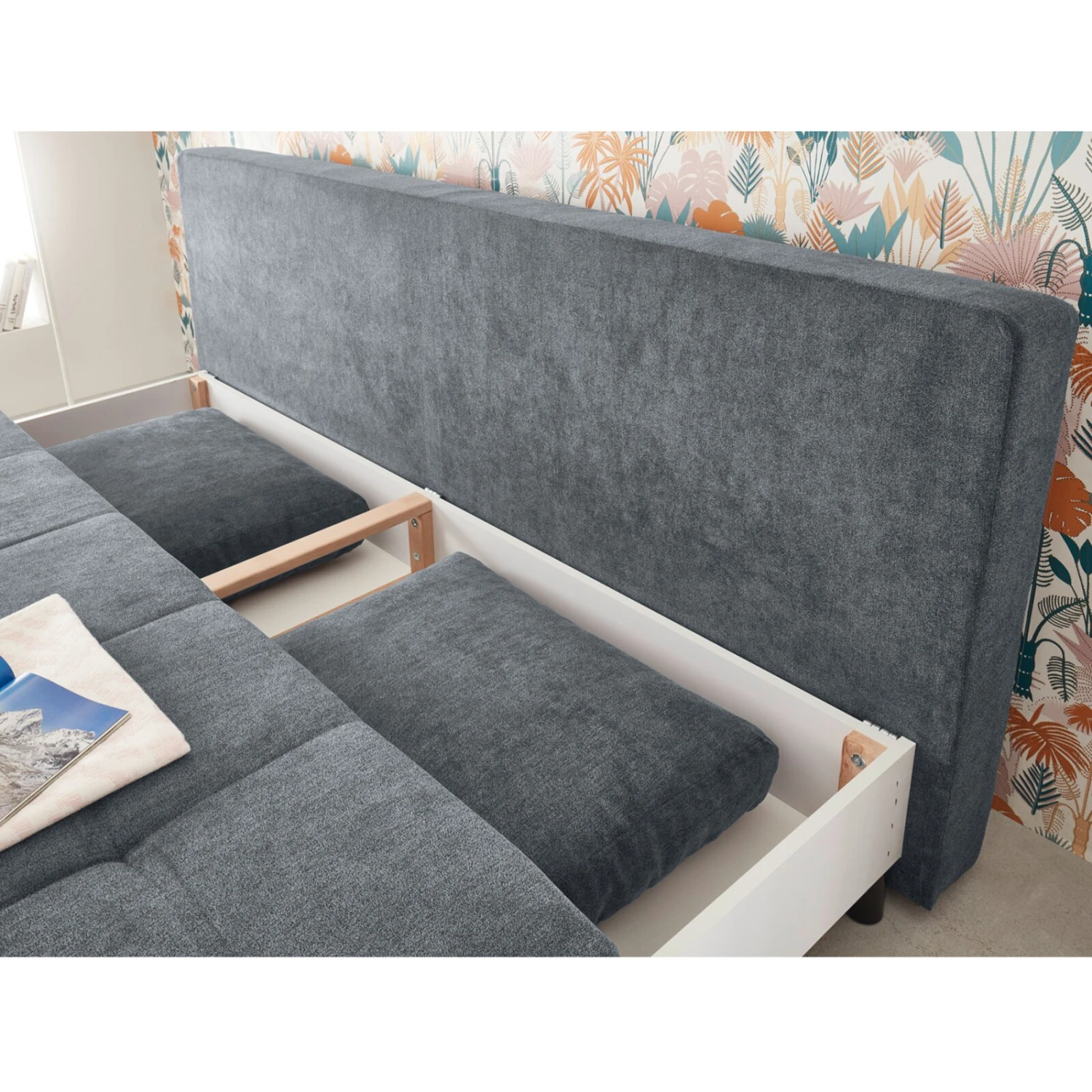 Schlafsofa - anthrazit - mit Funktion 4 Schlafsofa - anthrazit - mit Funktion – Bild 4