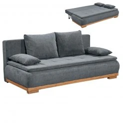 Schlafsofa - anthrazit - mit Funktion