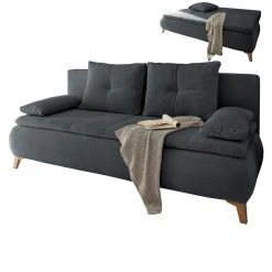 Schlafsofa - anthrazit - mit Funktion