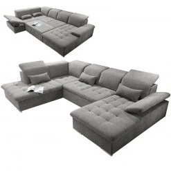 Wohnlandschaft - schlamm - Liegefunktion - Recamiere links