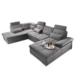 Wohnlandschaft - anthrazit - Liegefunktion - Recamiere links -Wohnzimmer Verkäufe 1227010701 09 1600Wx1600H