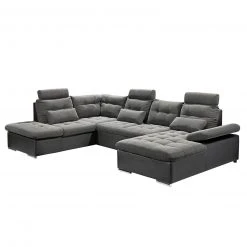 Wohnlandschaft - schwarz - Liegefunktion - Recamiere links -Wohnzimmer Verkäufe 1227010702 09 1600Wx1600H