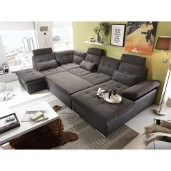 Wohnlandschaft - dunkelgrau - Liegefunktion - Recamiere links -Wohnzimmer Verkäufe 1227010704 03 1600Wx1600H