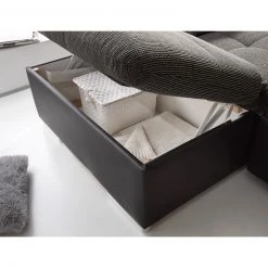 Wohnlandschaft - dunkelgrau - Liegefunktion - Recamiere links -Wohnzimmer Verkäufe 1227010704 05 1600Wx1600H