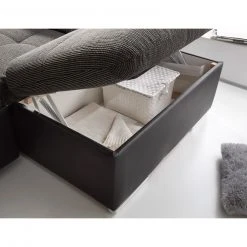 Wohnlandschaft - dunkelgrau - Liegefunktion - Recamiere links -Wohnzimmer Verkäufe 1227010704 07 1600Wx1600H