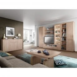 Wohnwand - Sonoma Eiche - 330 cm -Wohnzimmer Verkäufe 1228004002 03 1600Wx1600H