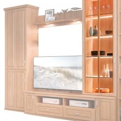 4er Set LED-Glaskantenbeleuchtung - weiß