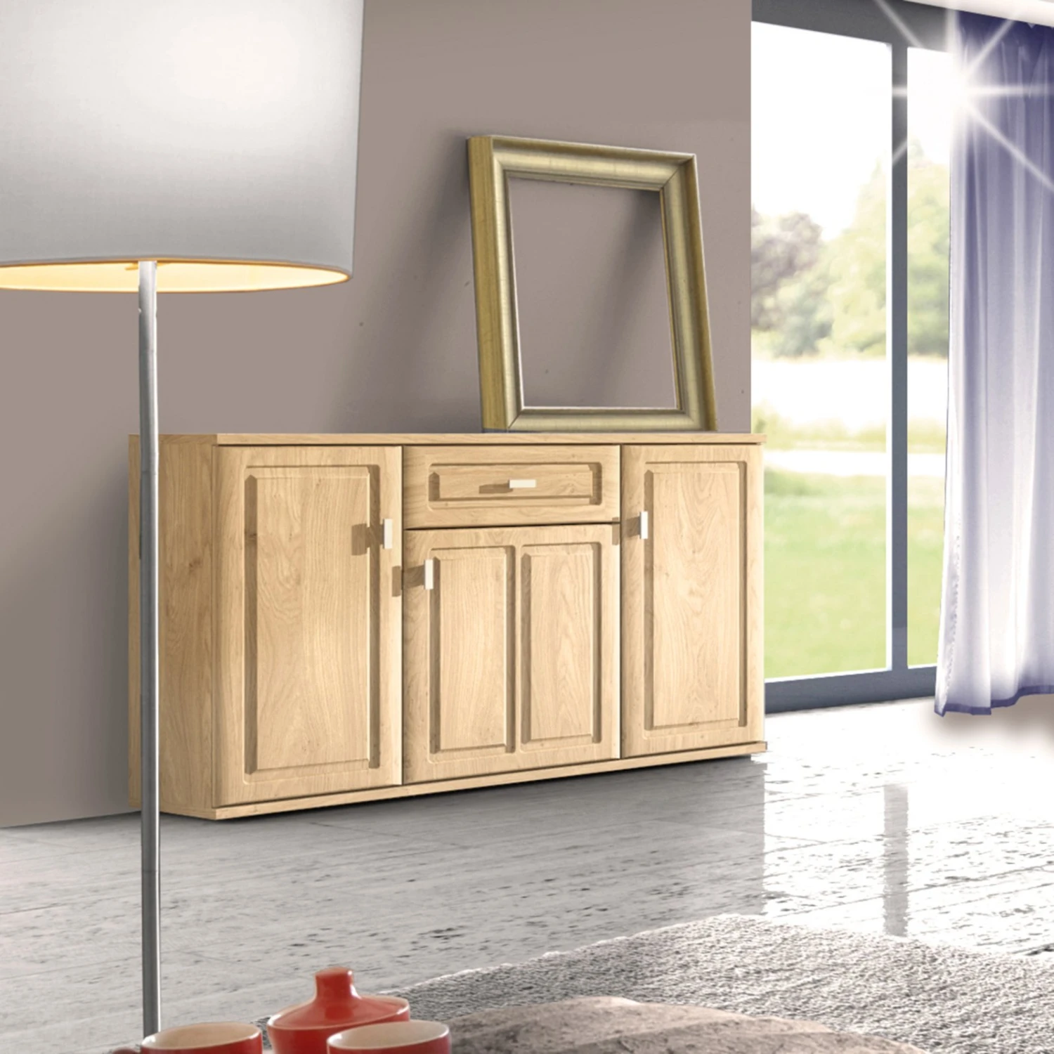 Sideboard - Wildeiche - 150 cm breit 2 Sideboard - Wildeiche - 150 cm breit – Bild 2