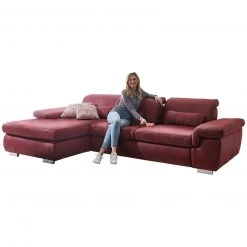 polsterpower Ecksofa - rot - Recamiere links - mit Sitztiefenverstellung 6 polsterpower Ecksofa - rot - Recamiere links - mit Sitztiefenverstellung -Wohnzimmer Verkäufe 1231004378 09 1600Wx1600H