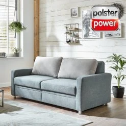 polsterpower 2-Sitzer - eisblau-ecru - Basismodell