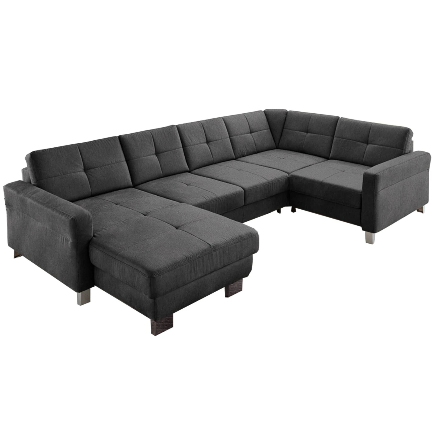 polsterpower Wohnlandschaft - anthrazit - Basismodell - Canapé links 3 polsterpower Wohnlandschaft - anthrazit - Basismodell - Canapé links – Bild 3