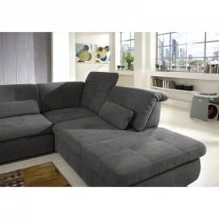 Wohnlandschaft - anthrazit - Kopfpolsterverstellung - Canapé links -Wohnzimmer Verkäufe 1231010177 04 1600Wx1600H