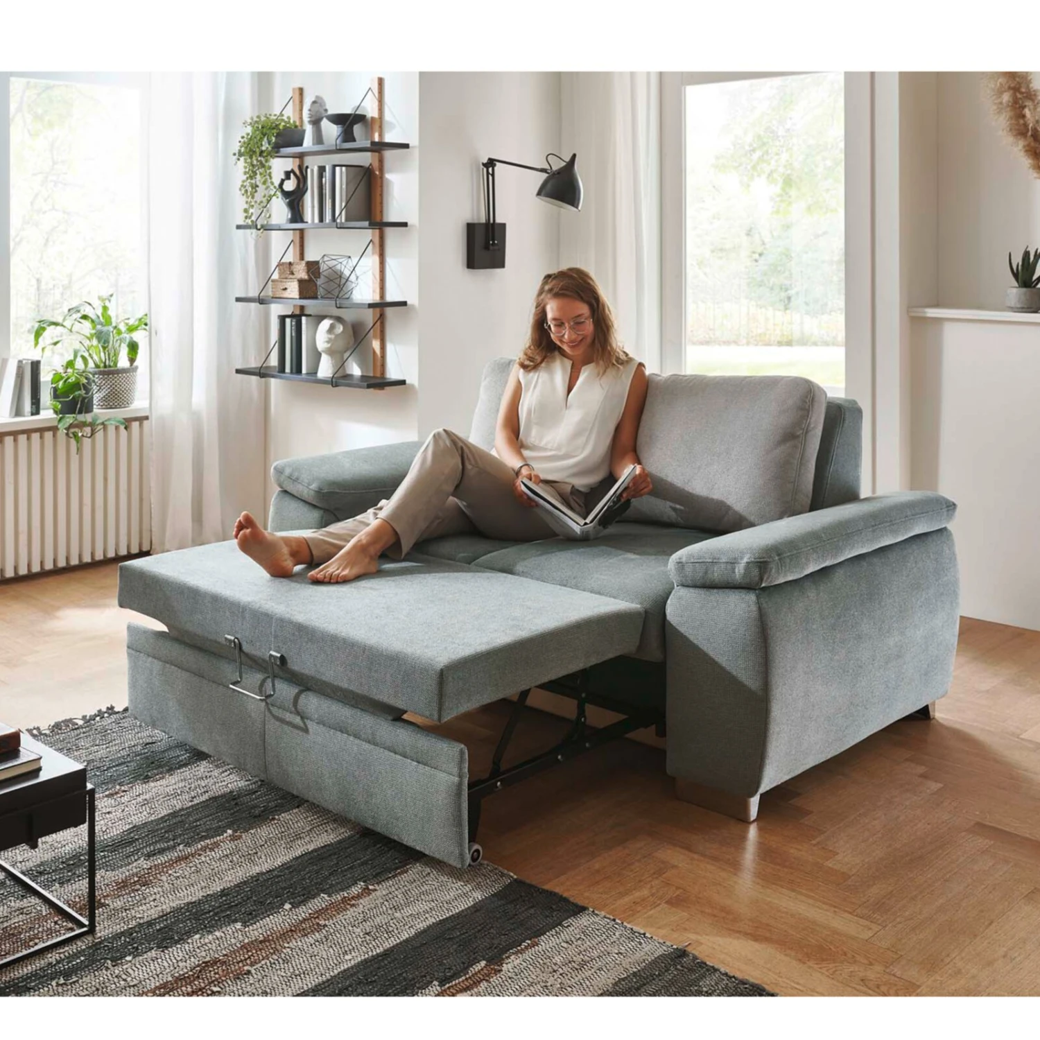 Funktionssofa - Belle silver - Liegefunktion 5 Funktionssofa - Belle silver - Liegefunktion – Bild 5