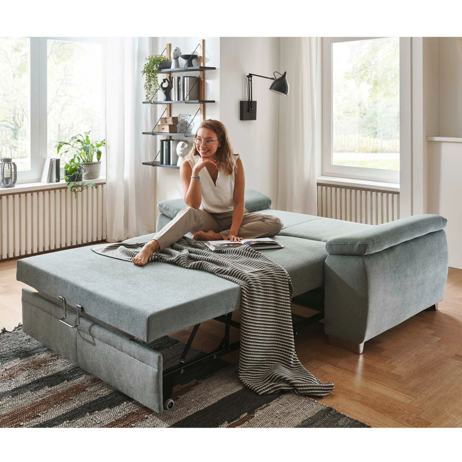 Funktionssofa - Belle silver - Liegefunktion 6 Funktionssofa - Belle silver - Liegefunktion – Bild 6