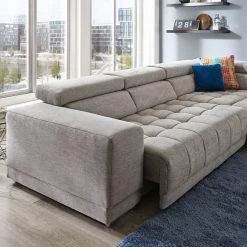 polsterpower Ecksofa - silber - mit Funktionen - Recamiere rechts -Wohnzimmer Verkäufe 1231013100 05 1600Wx1600H