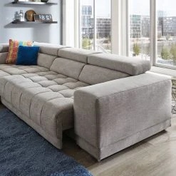 polsterpower Ecksofa - silber - mit Funktionen - Recamiere links -Wohnzimmer Verkäufe 1231013101 05 1600Wx1600H