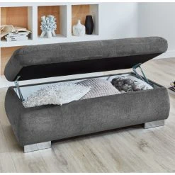 polsterpower Hocker - grau - aufklappbar -Wohnzimmer Verkäufe 1231016800 05 1600Wx1600H