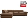polsterpower Boxspringsofa - Holiday mandel - Basismodell - Ottomane links