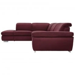 polsterpower Boxspringsofa - Saddle bordeaux - Basismodell - Ottomane links -Wohnzimmer Verkäufe 1231100777 06 1600Wx1600H
