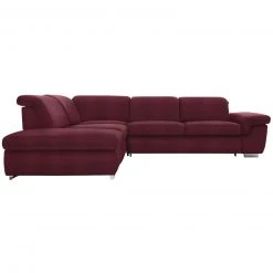 polsterpower Boxspringsofa - Saddle bordeaux - Basismodell - Ottomane links -Wohnzimmer Verkäufe 1231100777 09 1600Wx1600H