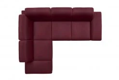 polsterpower Boxspringsofa - Saddle bordeaux - Basismodell - Ottomane links -Wohnzimmer Verkäufe 1231100777 10 1600Wx1600H