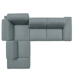 polsterpower Boxspringsofa - Miro ice - Basismodell - Ottomane links -Wohnzimmer Verkäufe 1231101477 04 1600Wx1600H
