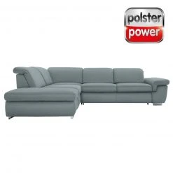 polsterpower Boxspringsofa - Miro ice - Basismodell - Ottomane links