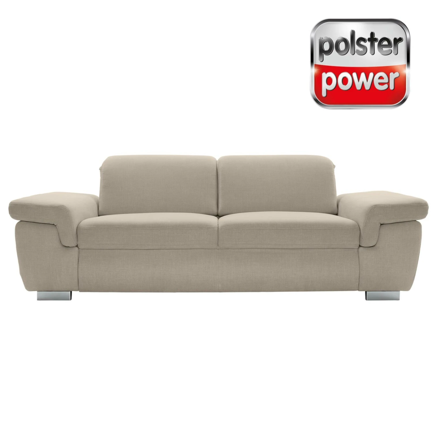 polsterpower 3-Sitzer Boxspringsofa - Miro ecru - Basismodell 1 polsterpower 3-Sitzer Boxspringsofa - Miro ecru - Basismodell