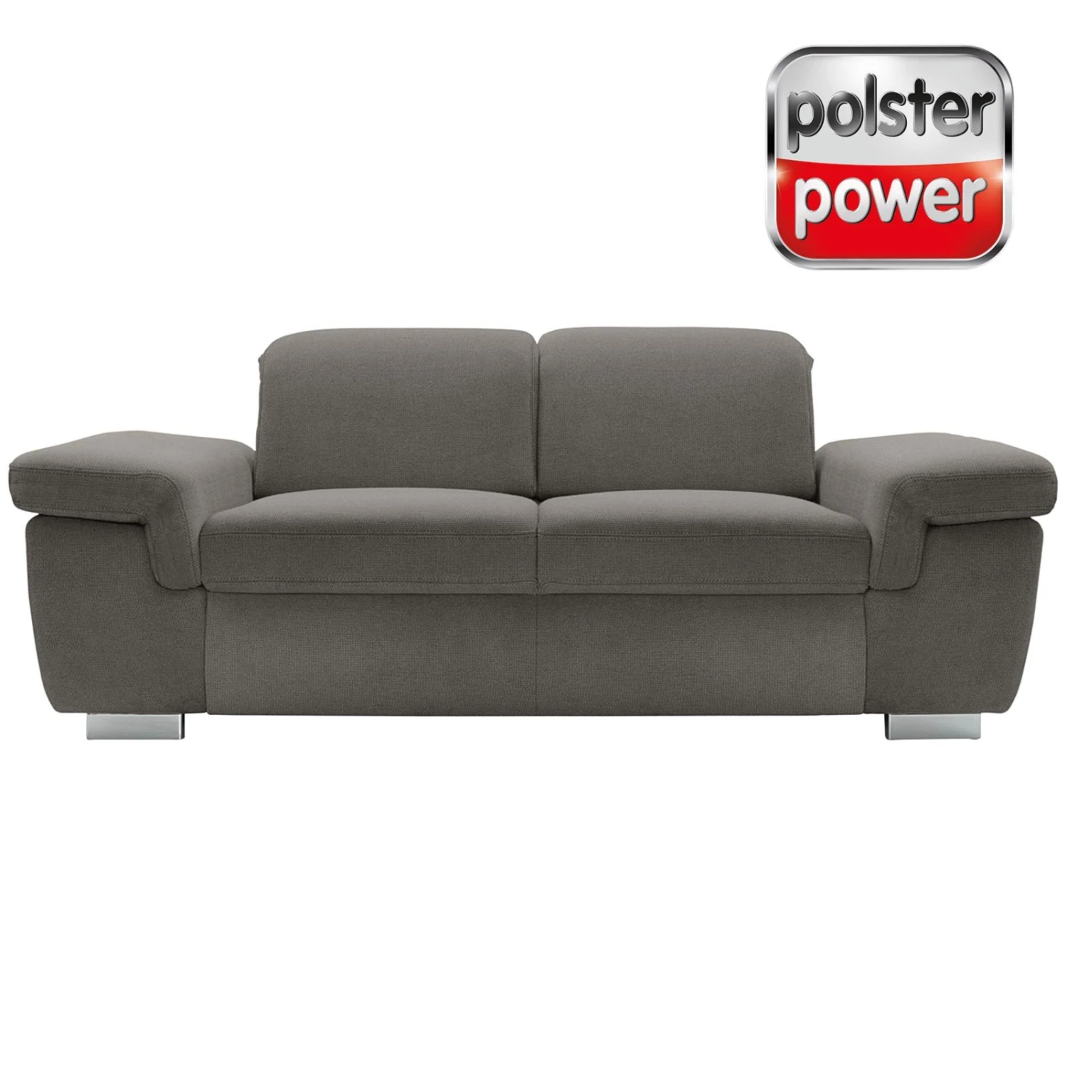 polsterpower 2,5-Sitzer Boxspringsofa - Belle grey - Basismodell 1 polsterpower 2,5-Sitzer Boxspringsofa - Belle grey - Basismodell