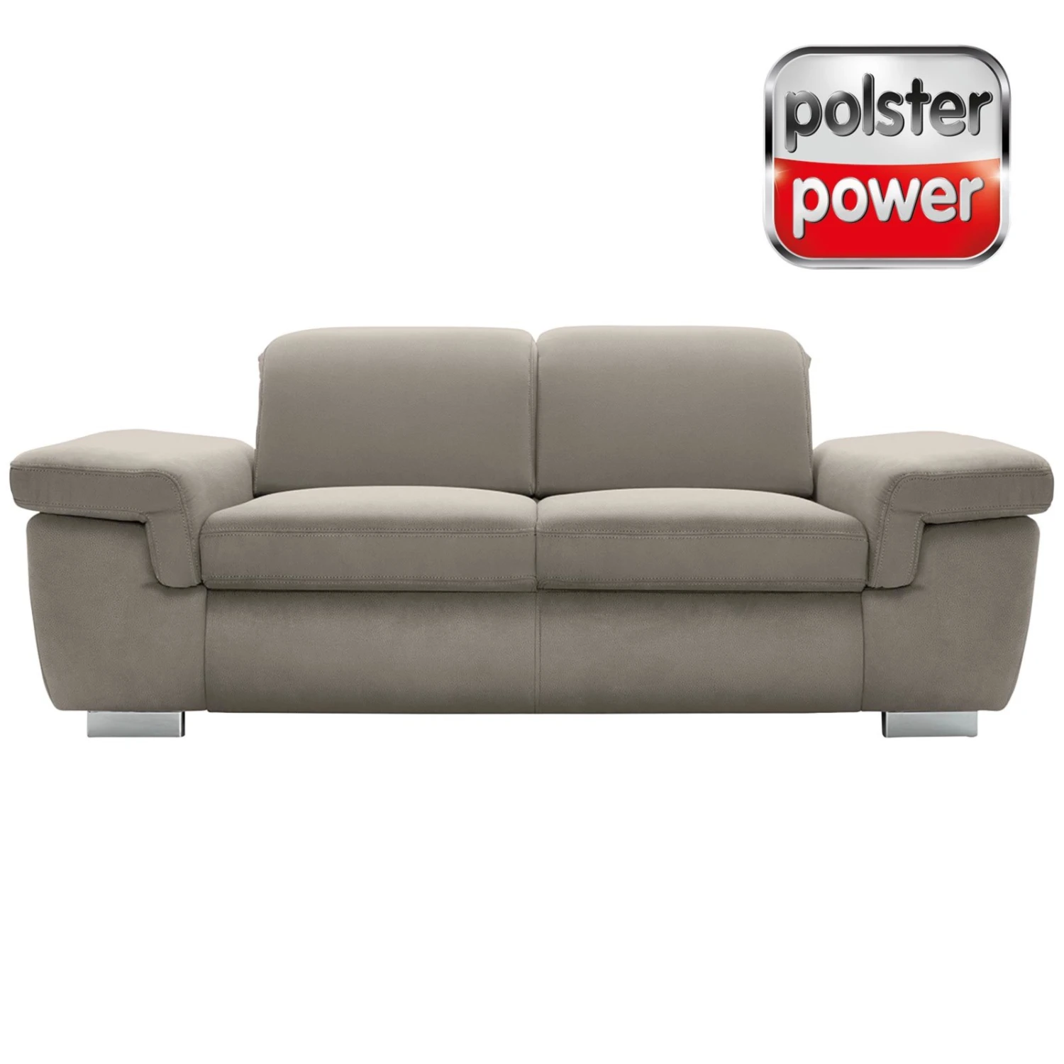 polsterpower 2,5-Sitzer Boxspringsofa - Holiday alu - Basismodell 1 polsterpower 2,5-Sitzer Boxspringsofa - Holiday alu - Basismodell