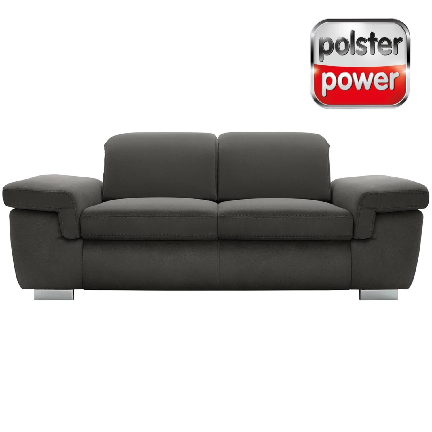 polsterpower 2,5-Sitzer Boxspringsofa - Holiday steel - Basismodell 1 polsterpower 2,5-Sitzer Boxspringsofa - Holiday steel - Basismodell