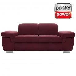 polsterpower 2,5-Sitzer Boxspringsofa - Saddle bordeaux - Basismodell