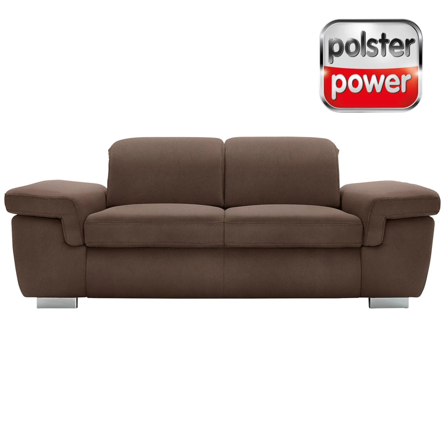 polsterpower 2,5-Sitzer Boxspringsofa - Saddle braun - Basismodell 1 polsterpower 2,5-Sitzer Boxspringsofa - Saddle braun - Basismodell