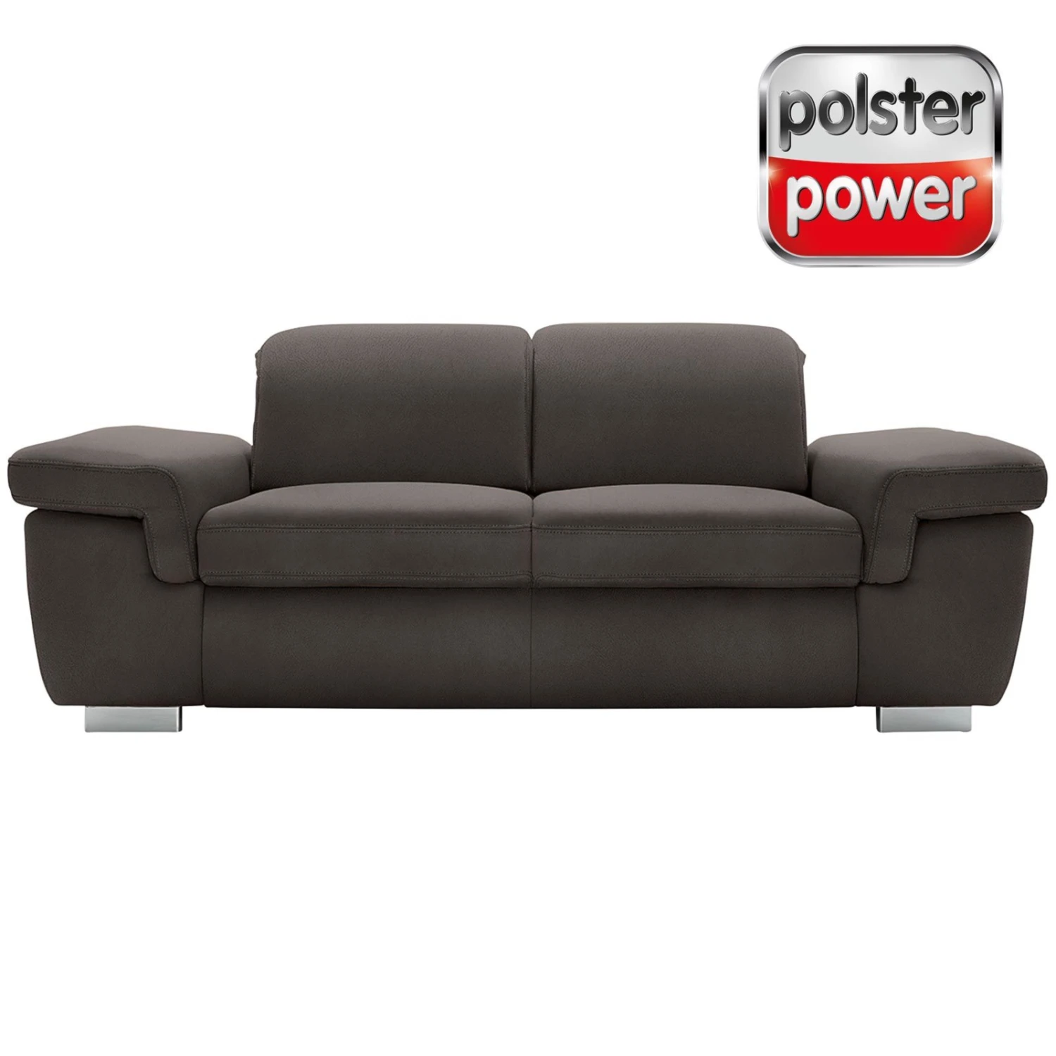 polsterpower 2,5-Sitzer Boxspringsofa - Saddle anthrazit - Basismodell 1 polsterpower 2,5-Sitzer Boxspringsofa - Saddle anthrazit - Basismodell