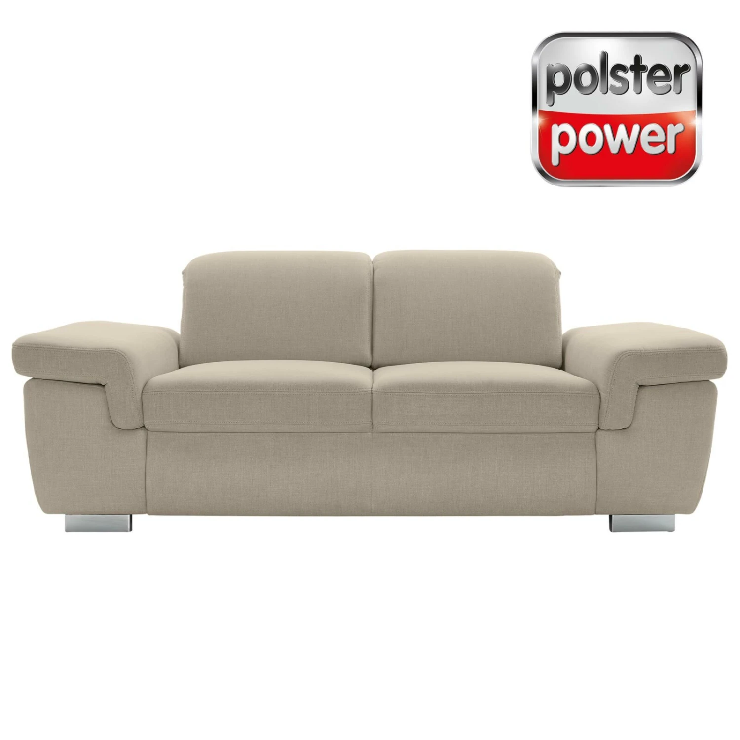polsterpower 2,5-Sitzer Boxspringsofa - Miro ecru - Basismodell 1 polsterpower 2,5-Sitzer Boxspringsofa - Miro ecru - Basismodell