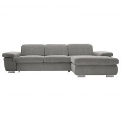 polsterpower Boxspringsofa - Belle silver - Basismodell - Recamiere rechts -Wohnzimmer Verkäufe 1231107278 09 1600Wx1600H
