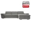 polsterpower Boxspringsofa - Belle silver - Basismodell - Recamiere rechts