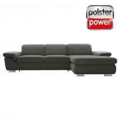 polsterpower Boxspringsofa - Holiday steel - Basismodell - Recamiere rechts