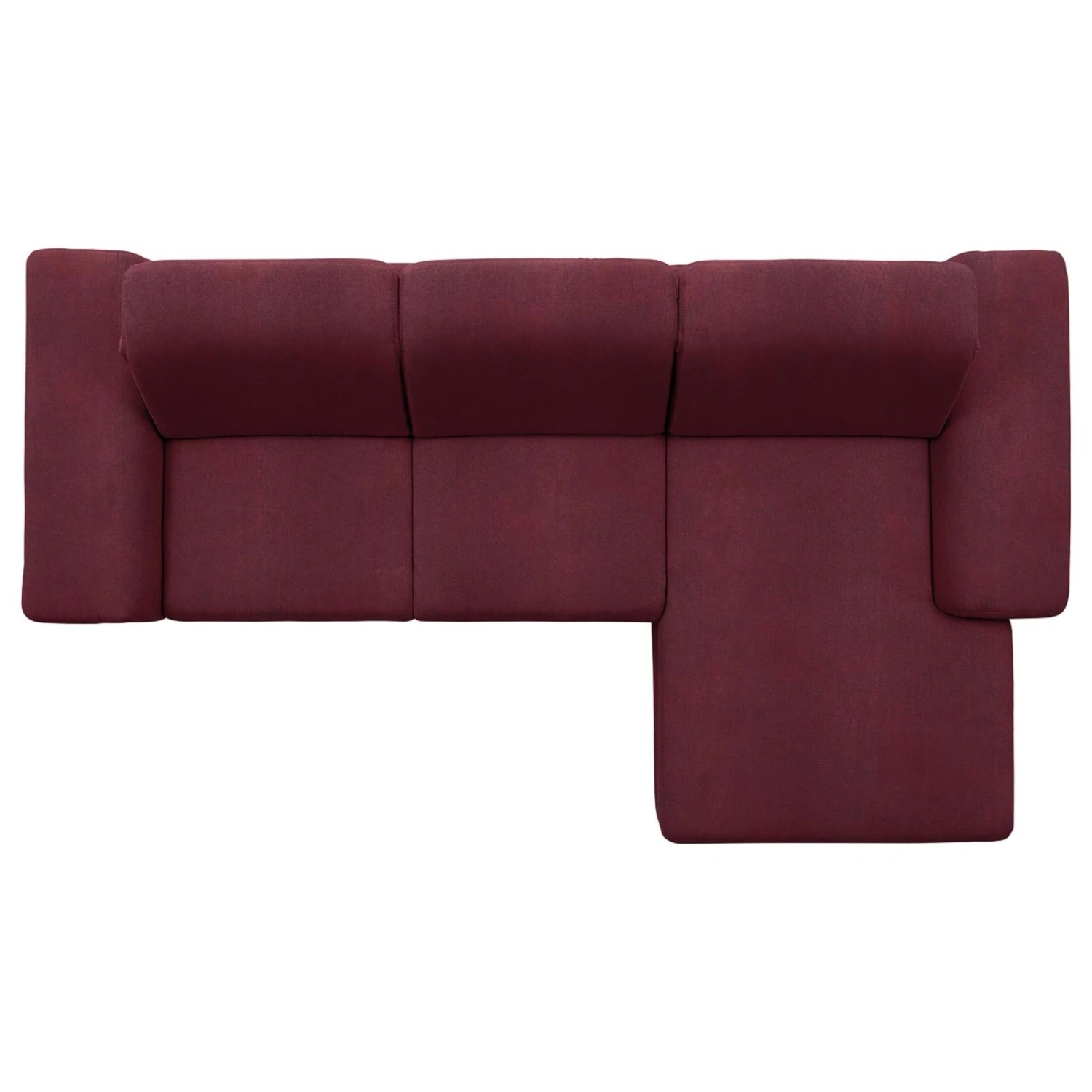 polsterpower Boxspringsofa - Saddle bordeaux - Basismodell - Recamiere rechts 4 polsterpower Boxspringsofa - Saddle bordeaux - Basismodell - Recamiere rechts – Bild 4